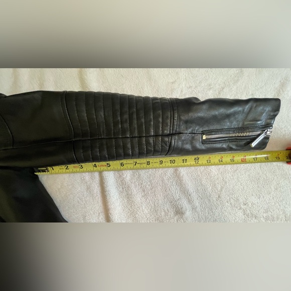 Michael Kors Moto Lambs Leather Jacket XS - Picture 6 of 16